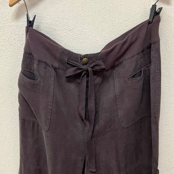 Soft Surroundings Tie Front Tencel Black Wide Leg Pants Size TXL - Picture 2 of 7